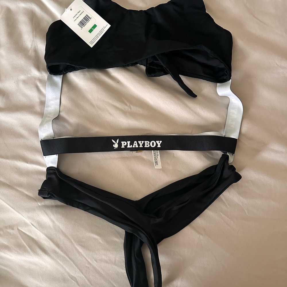 Playboy Black Bikini One piece bathing suit